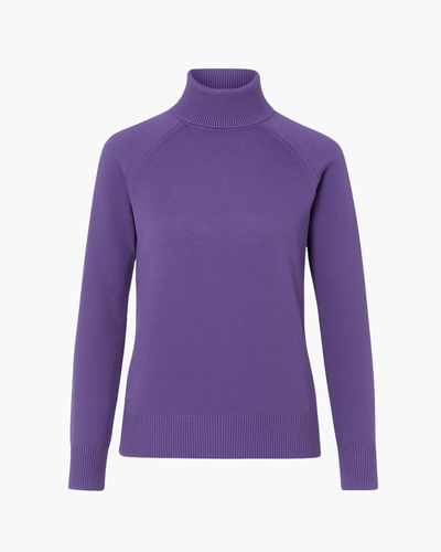 Feinstrick Rollkragenpullover mit Raglanärmeln