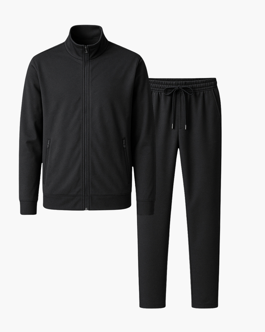 Schmal geschnittener Jogginganzug mit Reißverschlussjacke