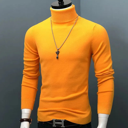 Feinstrick Rollkragenpullover mit Rippkragen