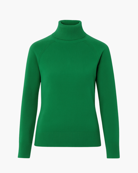 Feinstrick Rollkragenpullover mit Raglanärmeln