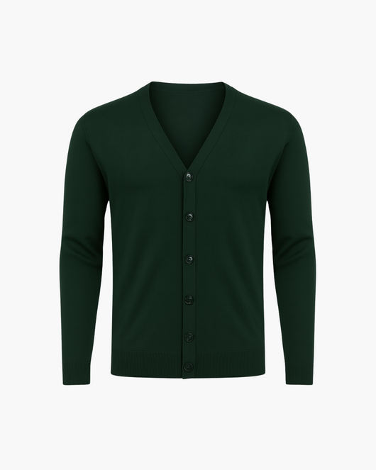 V-Ausschnitt Strickjacke mit Knopfleiste