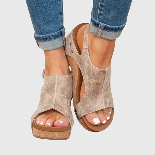 Christina | Stilvolle und bequeme Sommer Sandalen mit Keilabsatz