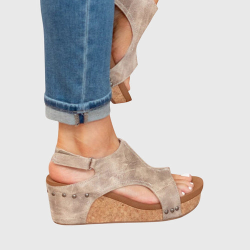 Christina | Stilvolle und bequeme Sommer Sandalen mit Keilabsatz