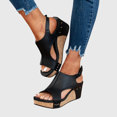 Christina | Stilvolle und bequeme Sommer Sandalen mit Keilabsatz