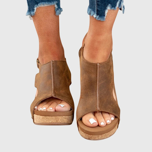 Christina | Stilvolle und bequeme Sommer Sandalen mit Keilabsatz