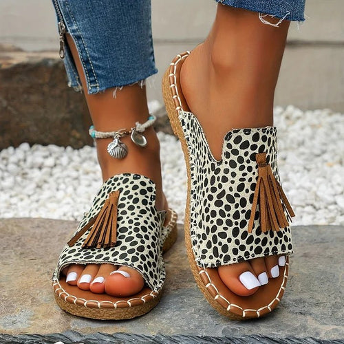 Leona | Komfortable und Stilvolle Boho Slide Sandalen