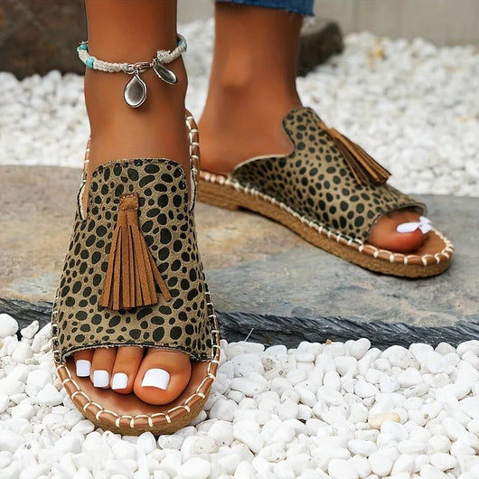 Leona | Komfortable und Stilvolle Boho Slide Sandalen