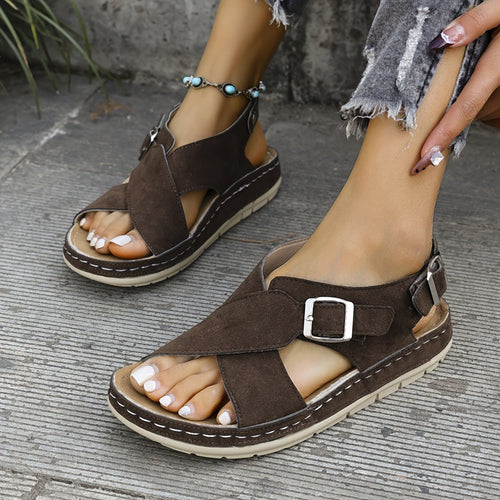 Leni | Bequeme und stilvolle Damen Plateausandalen