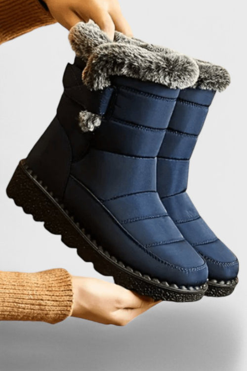 Eliza | Warme und Wasserdichte Winterstiefel mit Kunstfell
