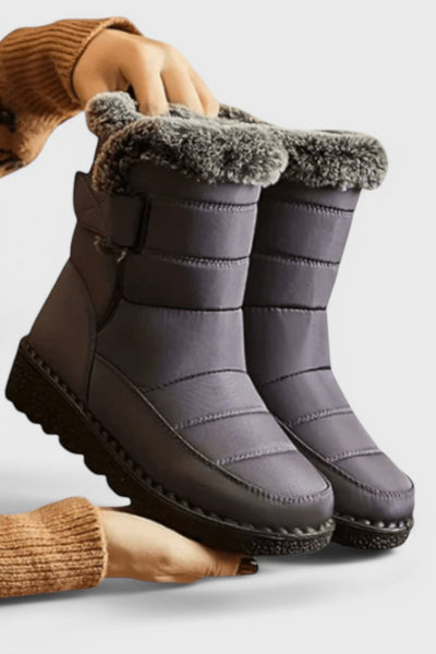 Eliza | Warme und Wasserdichte Winterstiefel mit Kunstfell