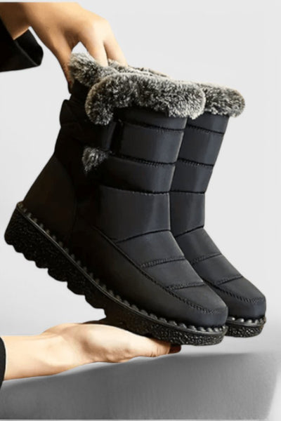 Eliza | Warme und Wasserdichte Winterstiefel mit Kunstfell