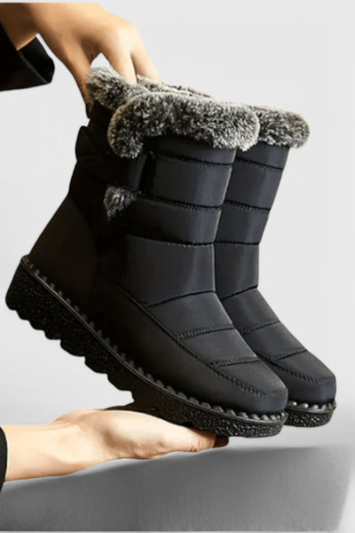 Eliza | Warme und Wasserdichte Winterstiefel mit Kunstfell