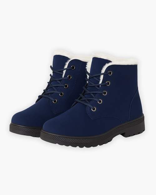 Schnür-Winterstiefel mit Warmfutter