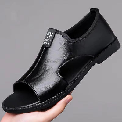 Lars | Stilvolle und bequeme Herren Ledersandalen