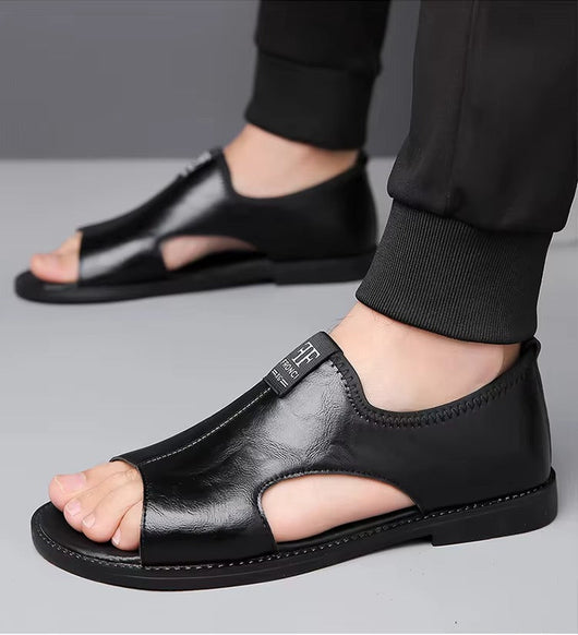 Lars | Stilvolle und bequeme Herren Ledersandalen