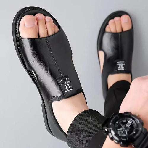 Lars | Stilvolle und bequeme Herren Ledersandalen
