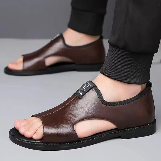 Lars | Stilvolle und bequeme Herren Ledersandalen