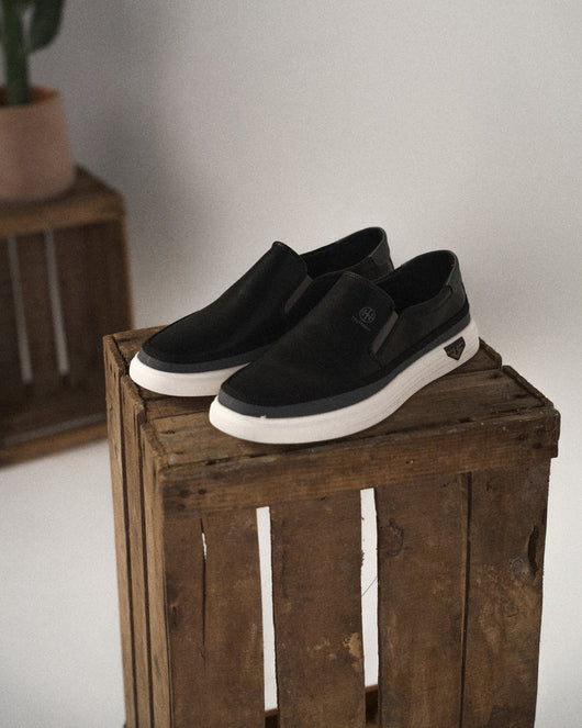 Lucas | Stilvolle und bequeme Leder Slip-Ons Sneaker