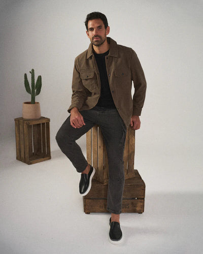 Lucas | Stilvolle und bequeme Leder Slip-Ons Sneaker