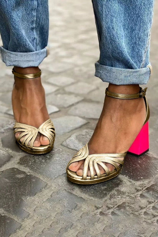 Isabella | Elegante und moderner Damen Sandalen mit Blockabsatz