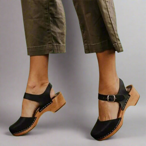 Isabella | Stilvolle und vielseitige Damen Plateau Clogs