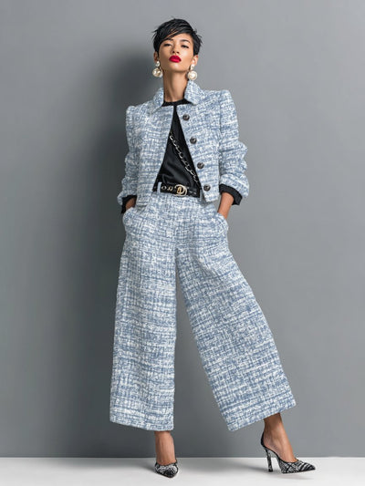 Olivia | Stilvolles und elegantes zweiteiliges Tweed Set
