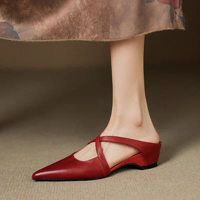 Clara | Elegante und stilvolle Damen Leder mules