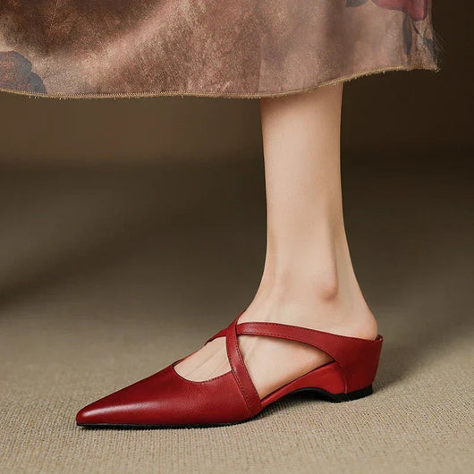 Clara | Elegante und stilvolle Damen Leder mules