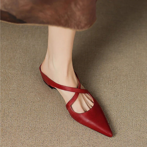 Clara | Elegante und stilvolle Damen Leder mules