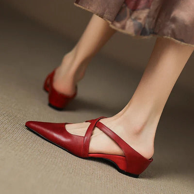 Clara | Elegante und stilvolle Damen Leder mules
