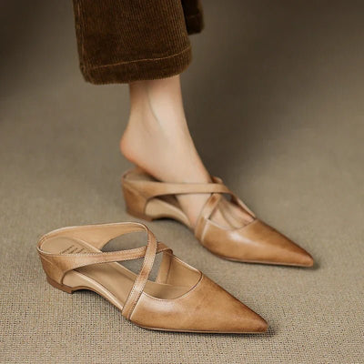 Clara | Elegante und stilvolle Damen Leder mules