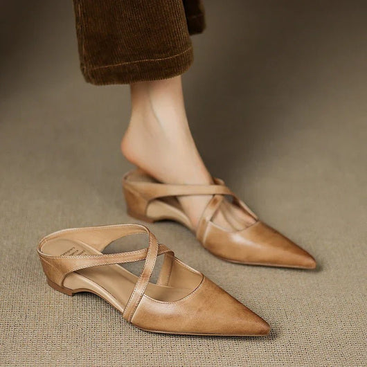 Clara | Elegante und stilvolle Damen Leder mules