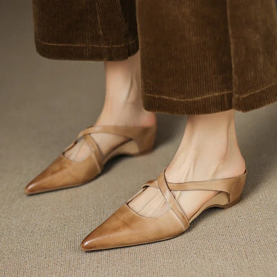 Clara | Elegante und stilvolle Damen Leder mules