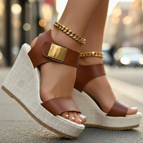 Daisy | Bequeme und orthopädische Keilabsatzsandalen