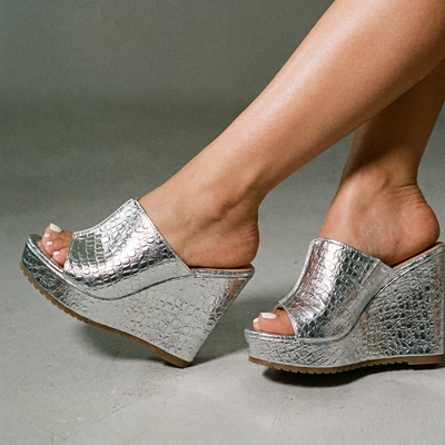 Stella | Luxuriöse und bequeme Plateau Sandalen mit Keilabsatz