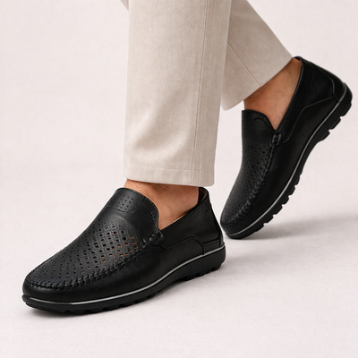 Ethan | Elegante und atmungsaktive Leder-Loafer