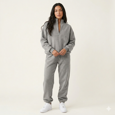Emilia | Warmes und stilvolles zweiteiliges Freizeitoutfit