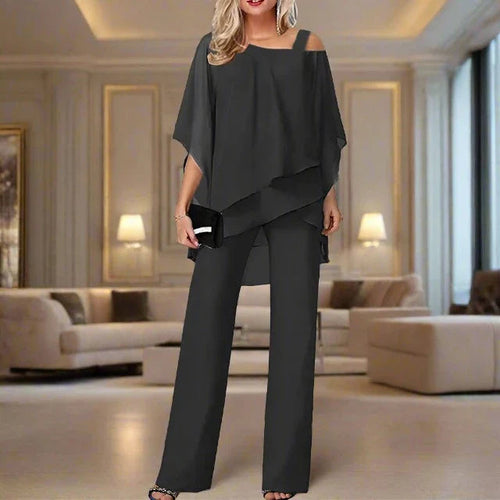 Doreen | Elegantes, locker sitzendes Sommer-Chiffon-Set