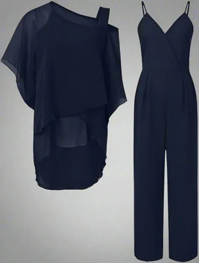 Doreen | Elegantes, locker sitzendes Sommer-Chiffon-Set