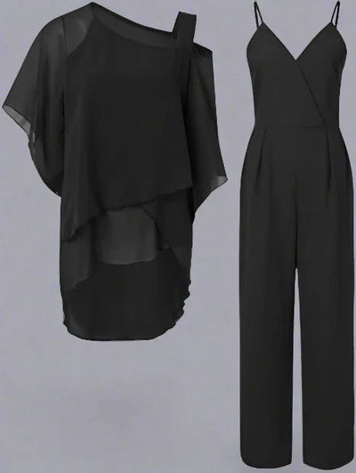 Doreen | Elegantes, locker sitzendes Sommer-Chiffon-Set