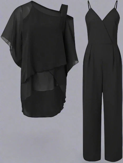 Doreen | Elegantes, locker sitzendes Sommer-Chiffon-Set