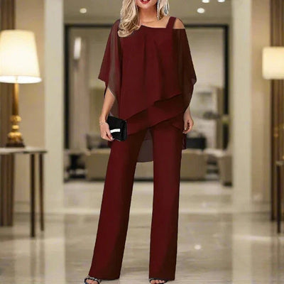 Doreen | Elegantes, locker sitzendes Sommer-Chiffon-Set