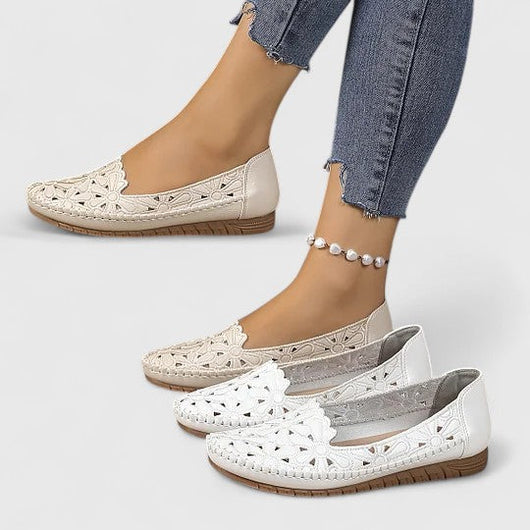 Greta | Atmungsaktive und bequeme Damen Slip on Flats