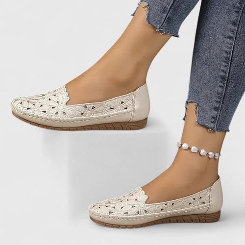 Greta | Atmungsaktive und bequeme Damen Slip on Flats