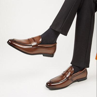 Matteo | Brünierte Pennyloafer für Herren