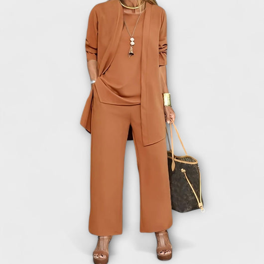 Sophia | Elegantes und komfortables dreiteiliges Loungewear Set