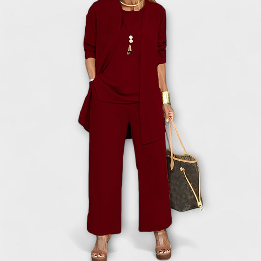 Sophia | Elegantes und komfortables dreiteiliges Loungewear Set
