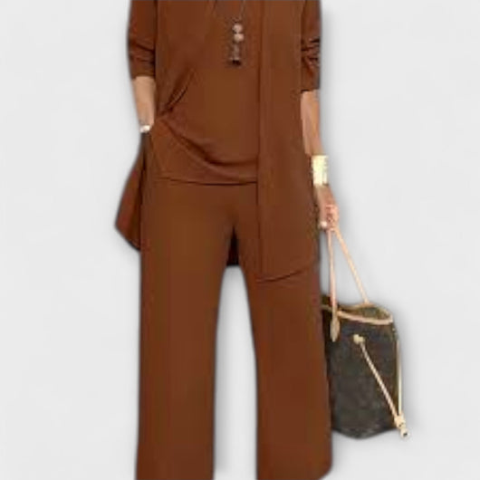 Sophia | Elegantes und komfortables dreiteiliges Loungewear Set