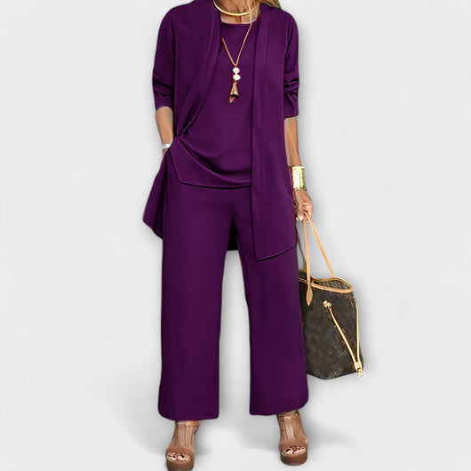 Sophia | Elegantes und komfortables dreiteiliges Loungewear Set