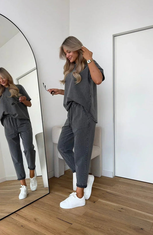 Elena | Atmungsaktives und Bequemes Zweiteiliges Baumwoll Set